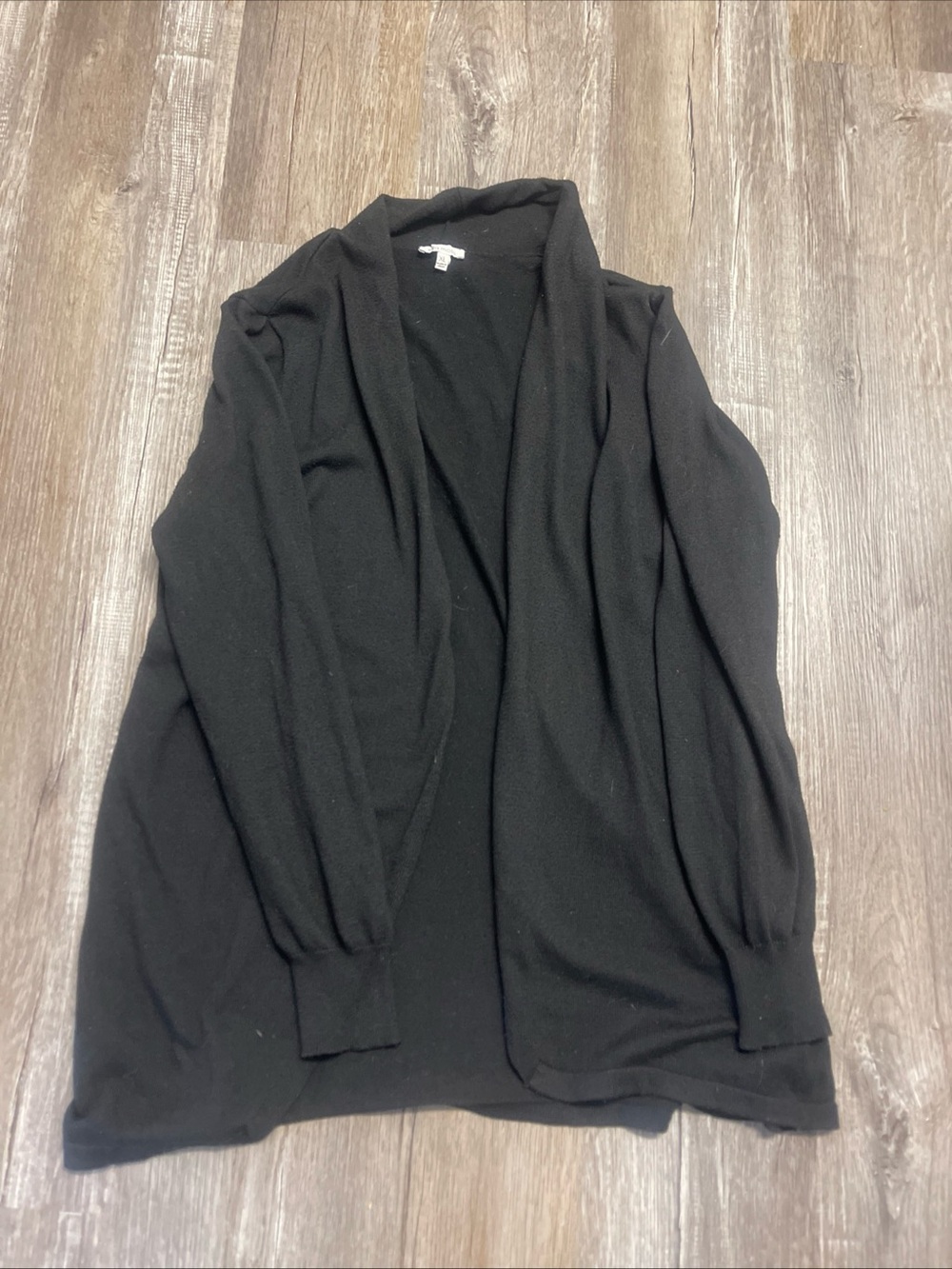 Ella Moss Womens Size XL Black Open Front Cardigan Sweater